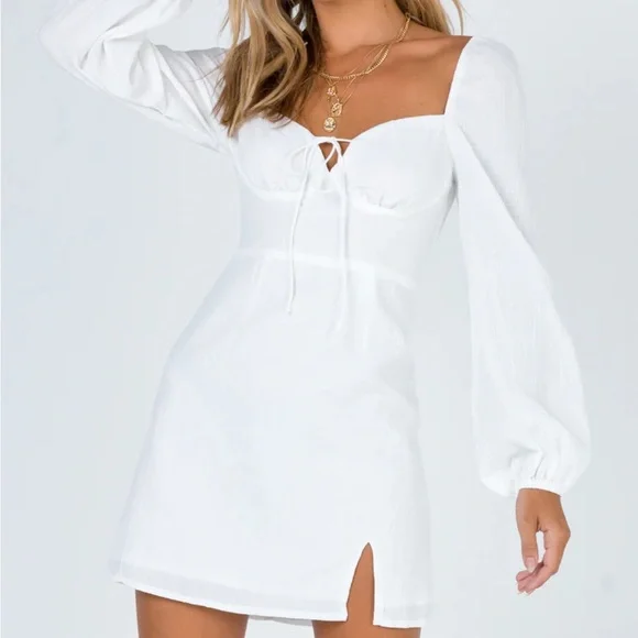 Princess Polly | Dresses | Princess Polly Long Sleeve White Dress | Poshmark Princess Polly | Dresses | Princess Polly Long Sleeve White Dress | Poshmark